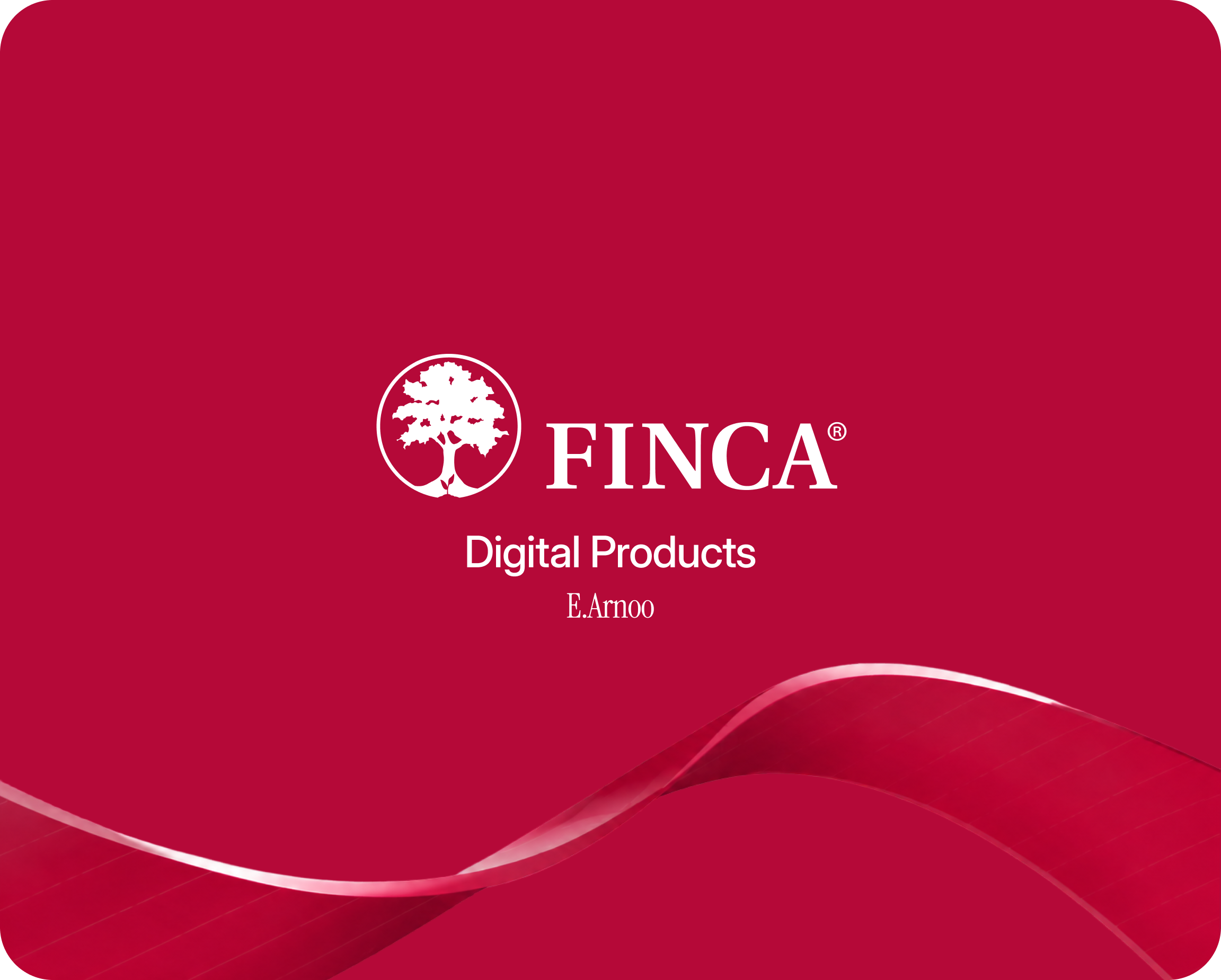 FINCA Bank digital products project cover