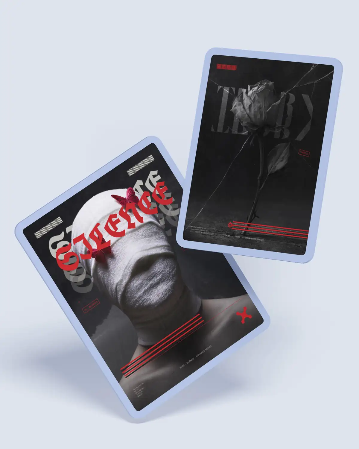 Brutalist black and red poster exploration